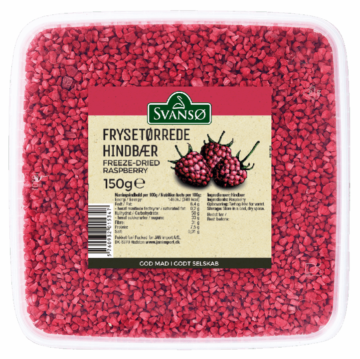 Frysetørrede hindbær