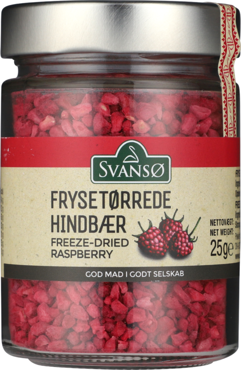 Freeze-dried raspberries
